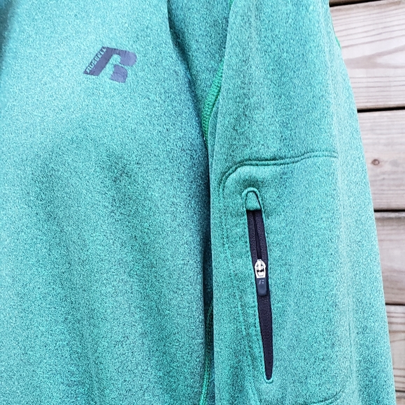 Russell Green Hoodie Size Medium - Picture 2 of 9